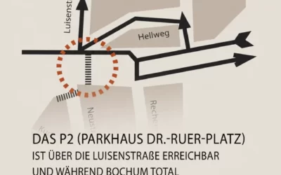 Änderungen Parkhausanfahrten wegen Festival „Bochum Total“bis einschließlich Montag, den 06. Juli